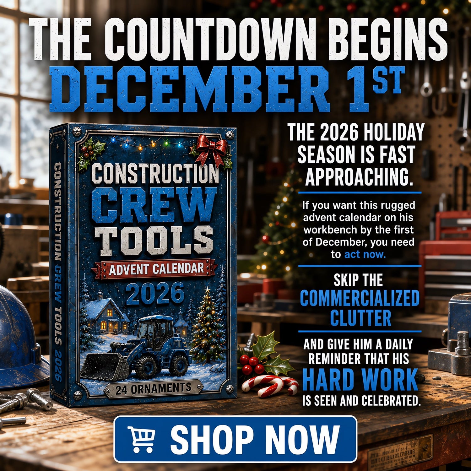 construction crew tools advent calendar landing 09