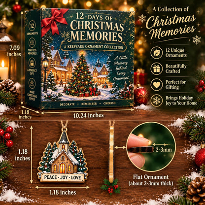 🎄12‑Day Christmas Memories Ornament Set ✨A Story Behind Every Ornament
