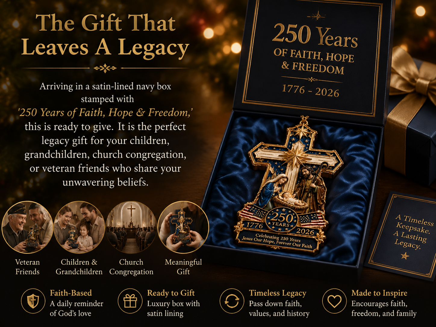 cross shaped jesus nativity christmas tree landing 05