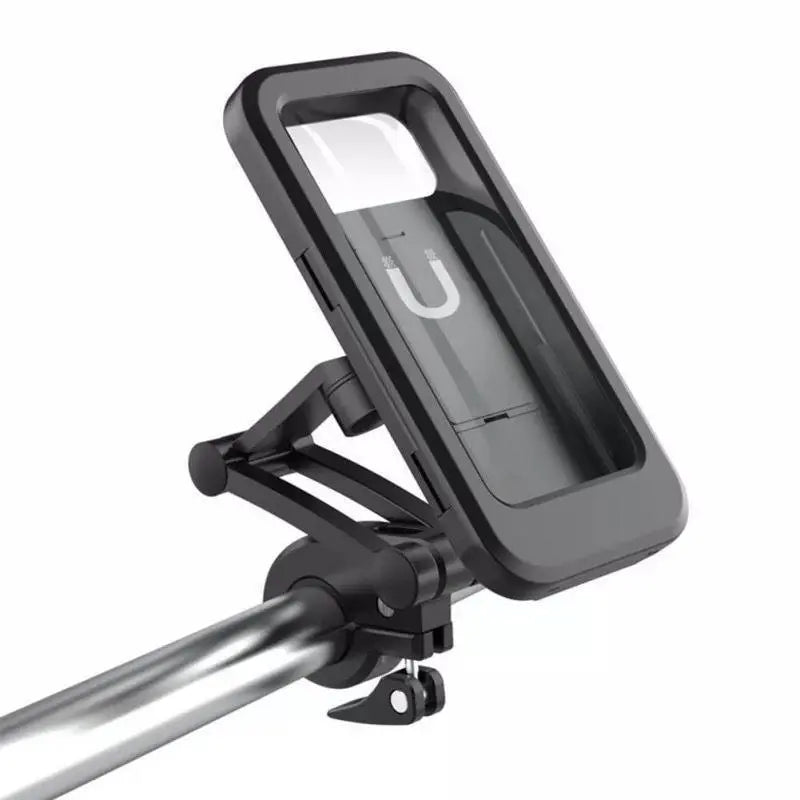 🚴 Waterproof Bike Phone Mount – 360° Rotating Shockproof Handlebar Holder for 4–6.7' Phones