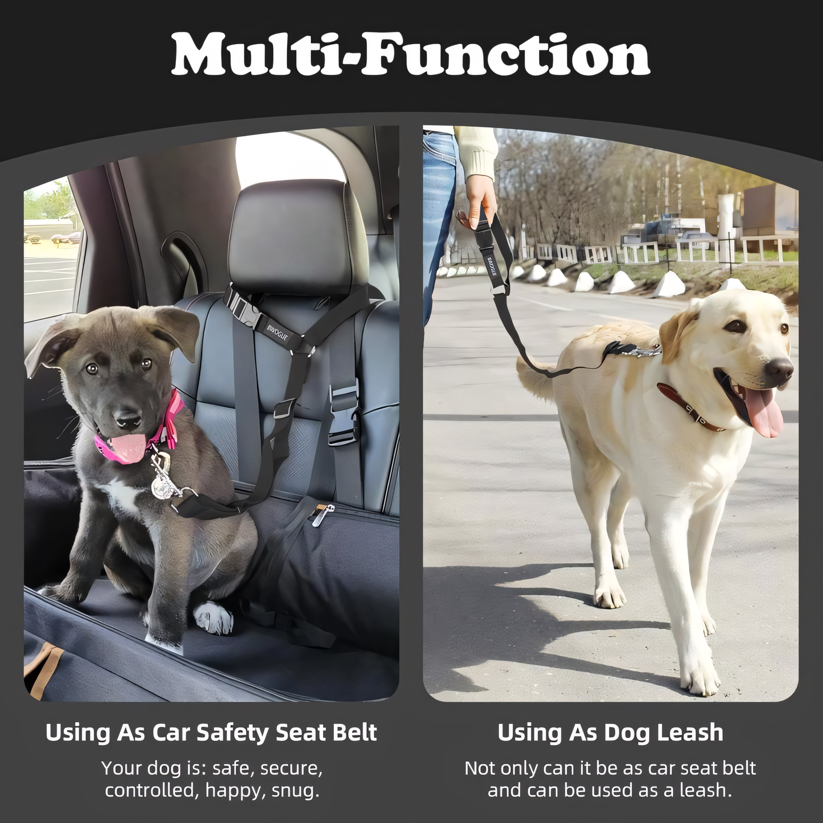 🔥BUY 1 GET 1 FREE 🔥2-Pack Dog Travel Safety Belts