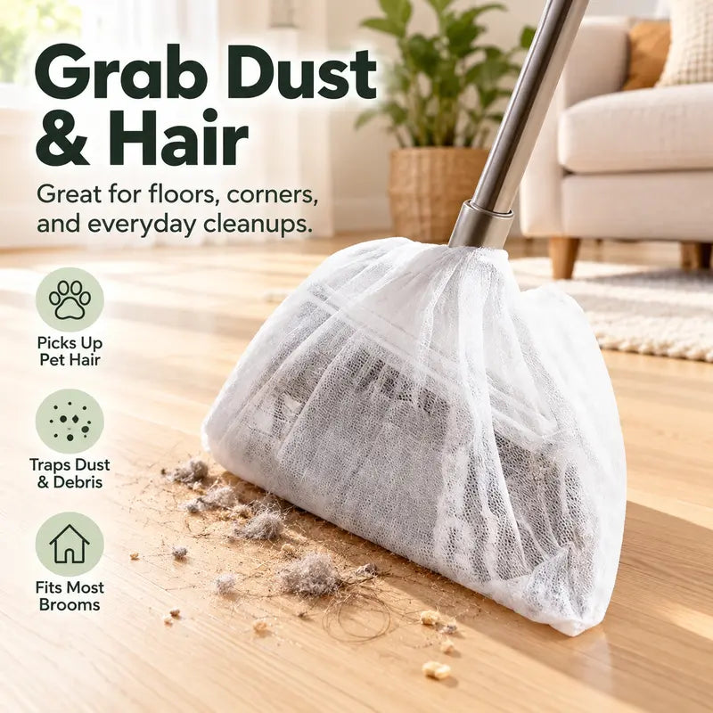 50 PCS Disposable Dusting Covers for Brooms