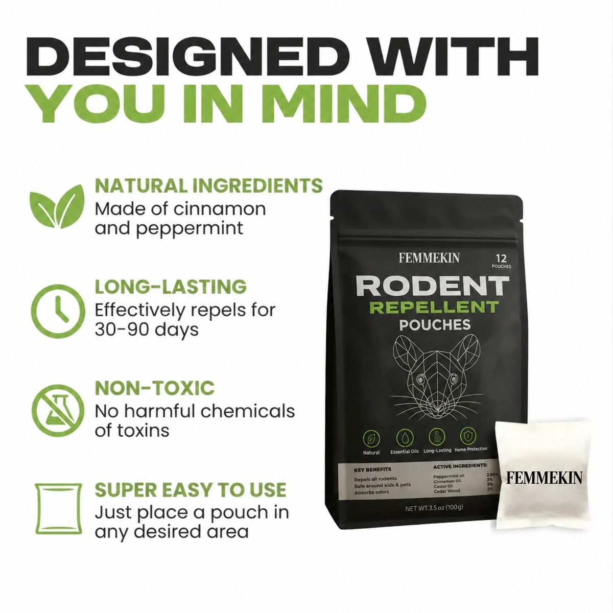 Groundhog Repellent Pouches