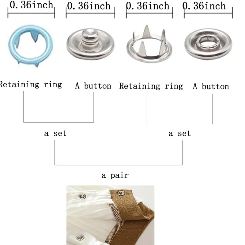 Including 100pcs Invisible Colored Metal Buckle & 1 Count Manual Pressure Pliers 🔧