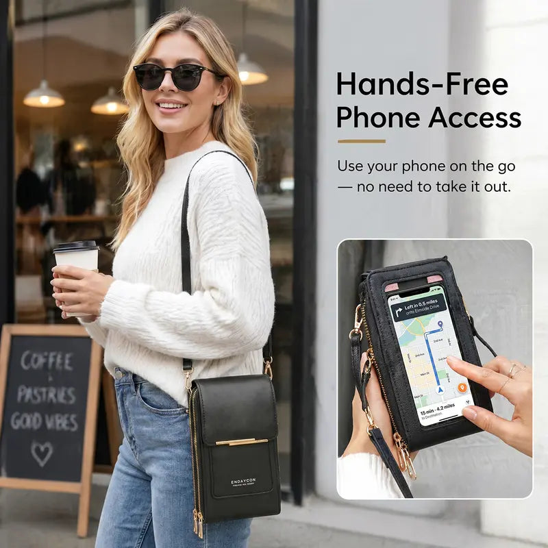 touchscreen sensitive phone bag with multiple colors use phone without taking it out landing 08