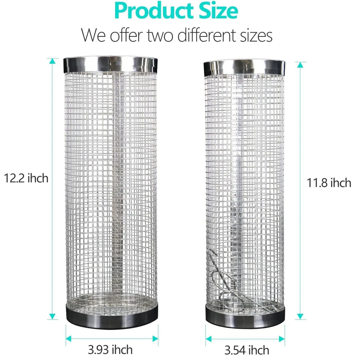 Stainless Steel Worm Composting Tube for Gardens