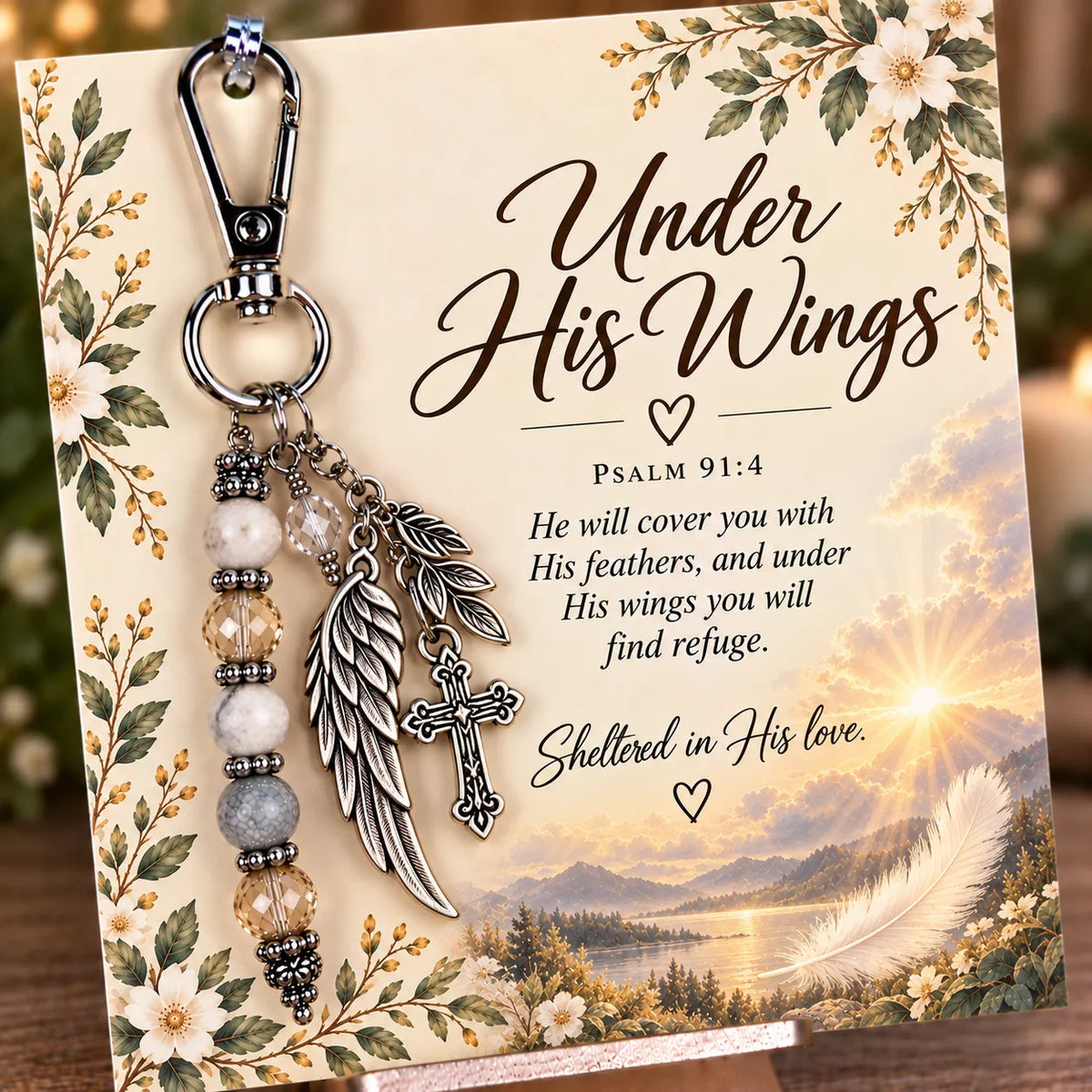 ✝️ Carry Your Faith With You - Christian Scripture & Prayer Keepsake Keychain