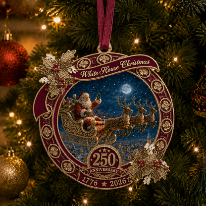 ✨250th Anniversary Edition Santa's Sleigh Scene Ornament