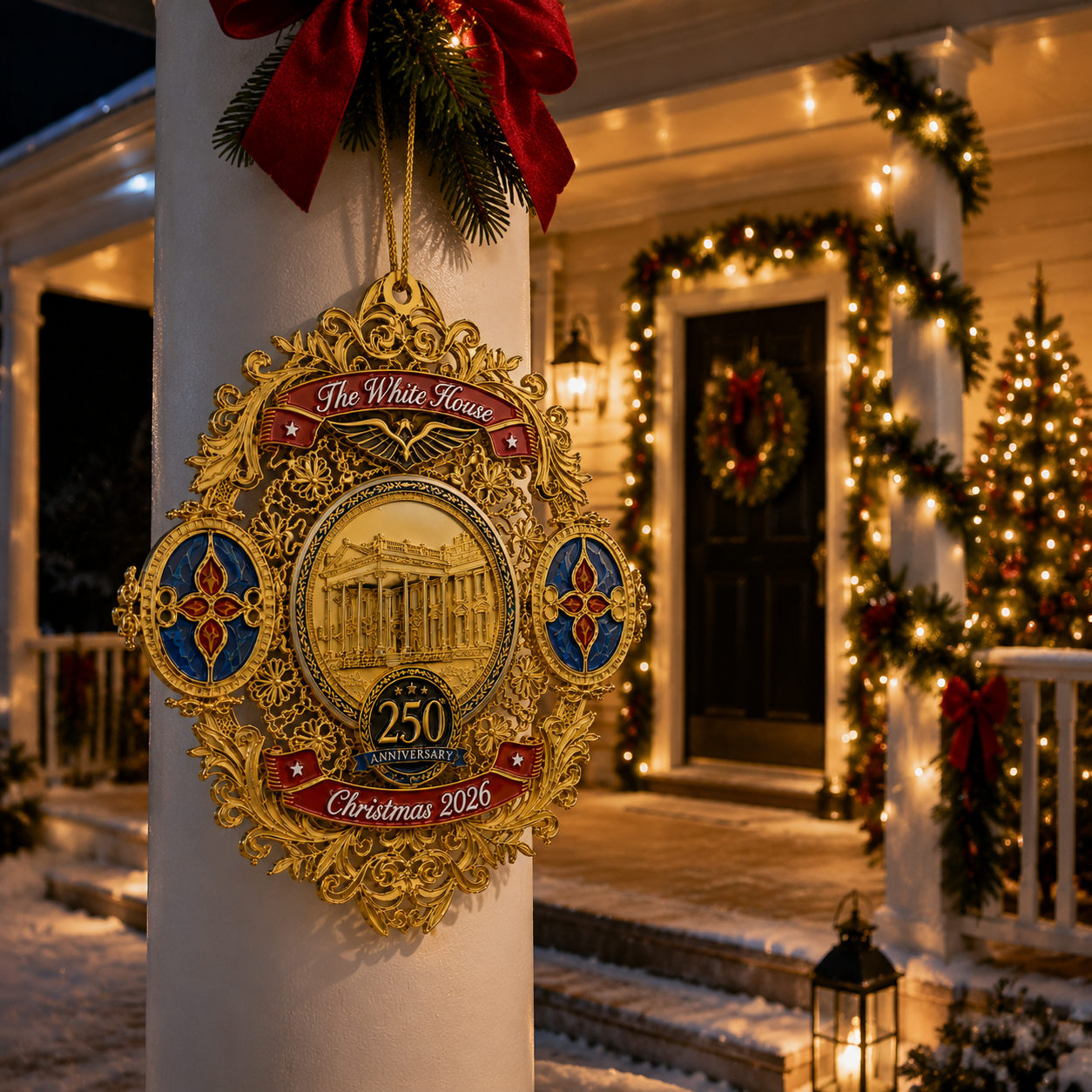 ✨White House 250th Anniversary Christmas Commemorative Ornament
