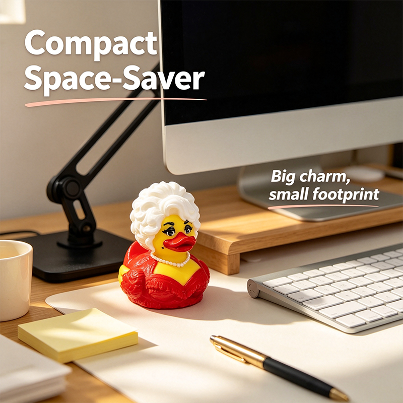 dolly duck 3d printed collectible cute desk car decor landing 06