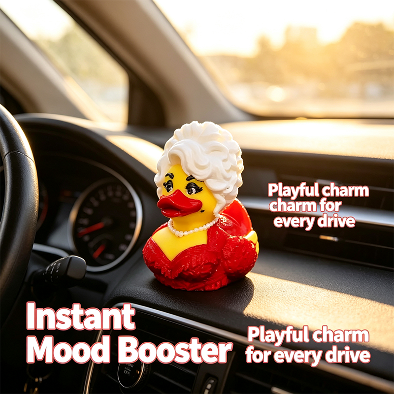dolly duck 3d printed collectible cute desk car decor landing 08