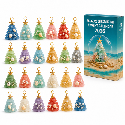 ✨Sea Glass Christmas Tree Ornament Advent Calendar