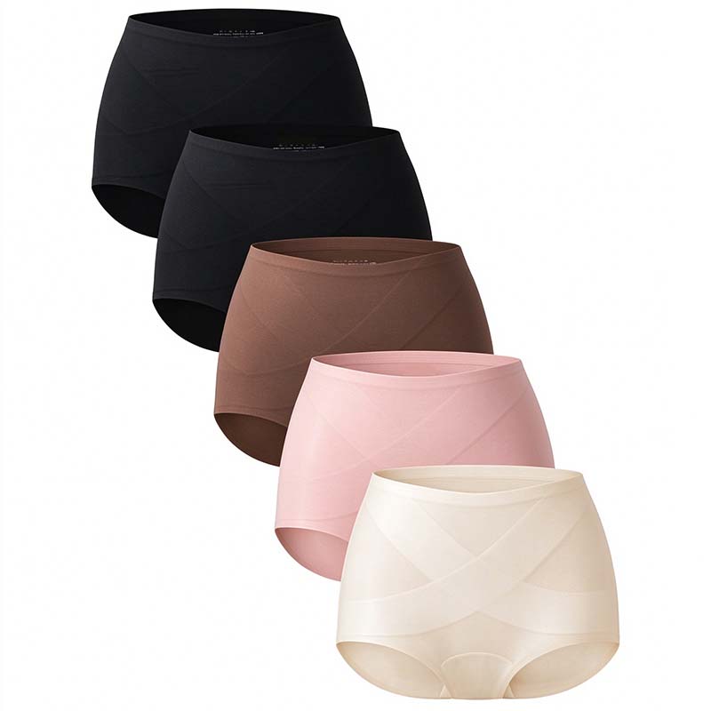 5-Pack Women's Classic Panties, Seamless High Waist Essential Underwear 🌸