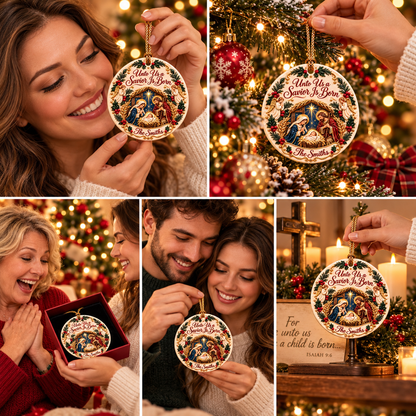 ✝️ Personalized Christian Ceramic Ornament
