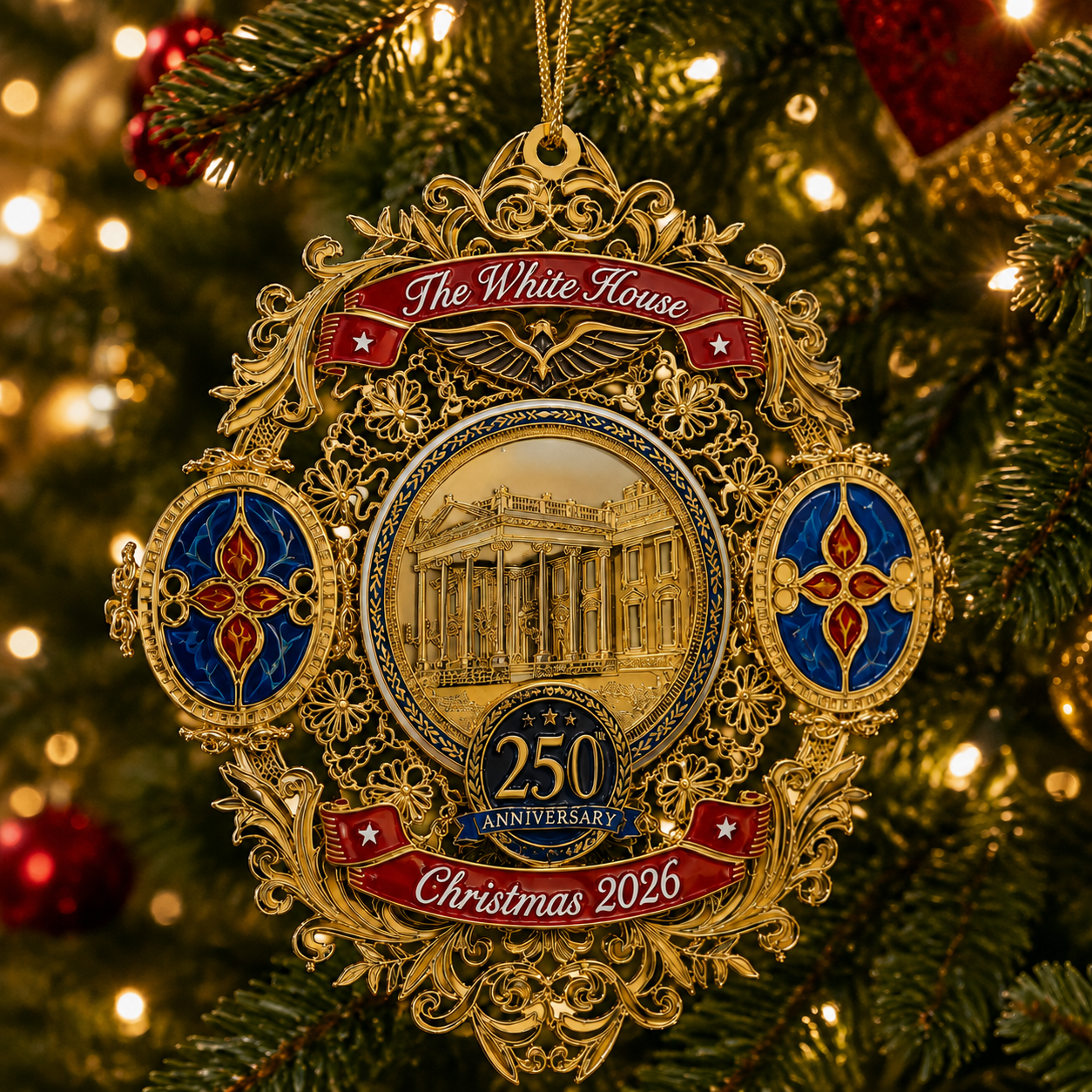 ✨White House 250th Anniversary Christmas Commemorative Ornament