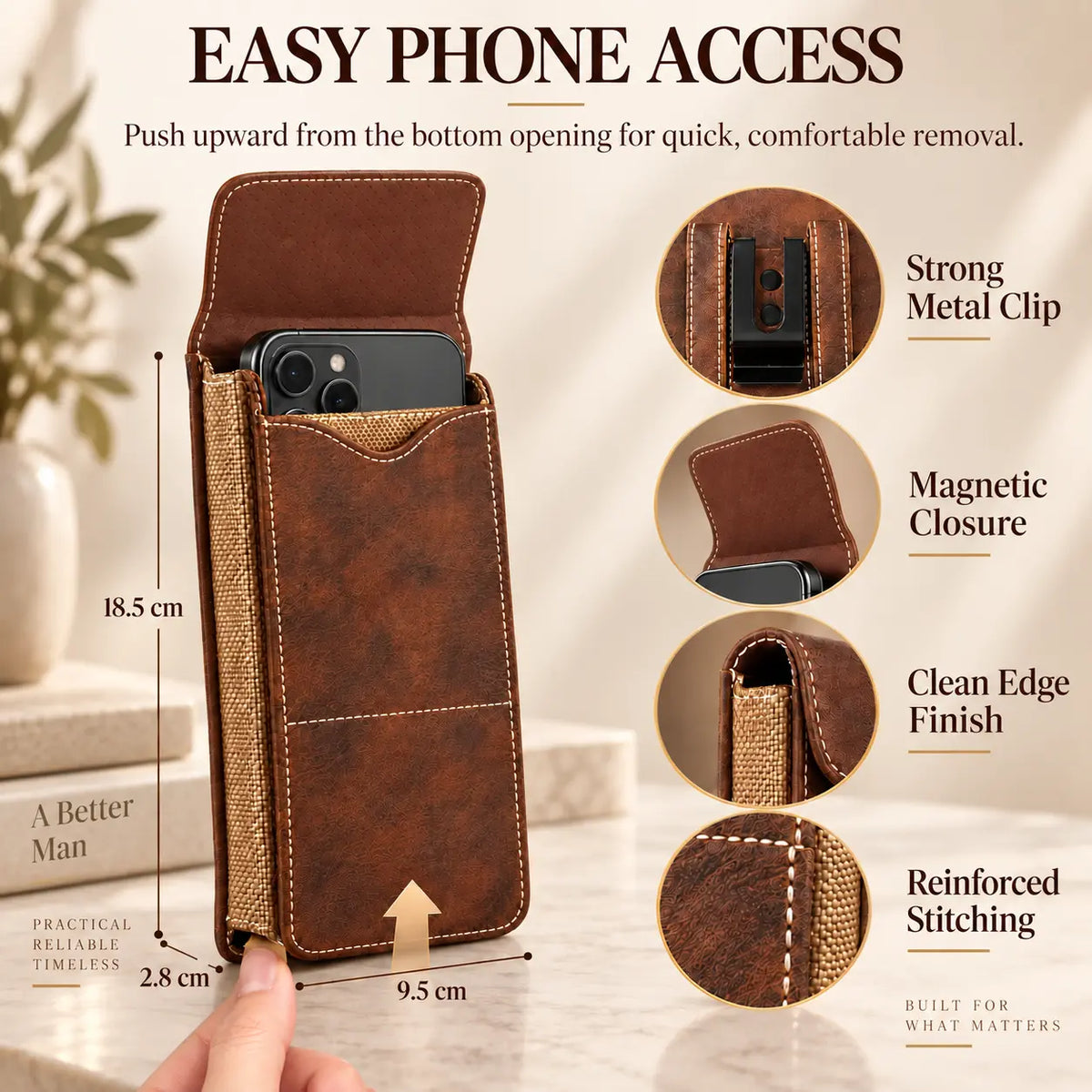 mens waist phone pouch with card slot magnetic lock metal belt clip%F0%9F%93%B1 landing 07