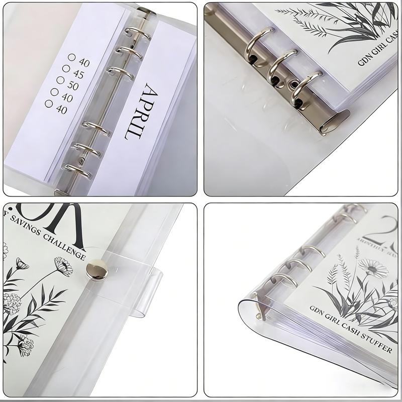 A6 12-Month Money Saving Binder ,10K / 5K / 2.5K Savings Challenge ,Cash Envelope Budget Planner📒