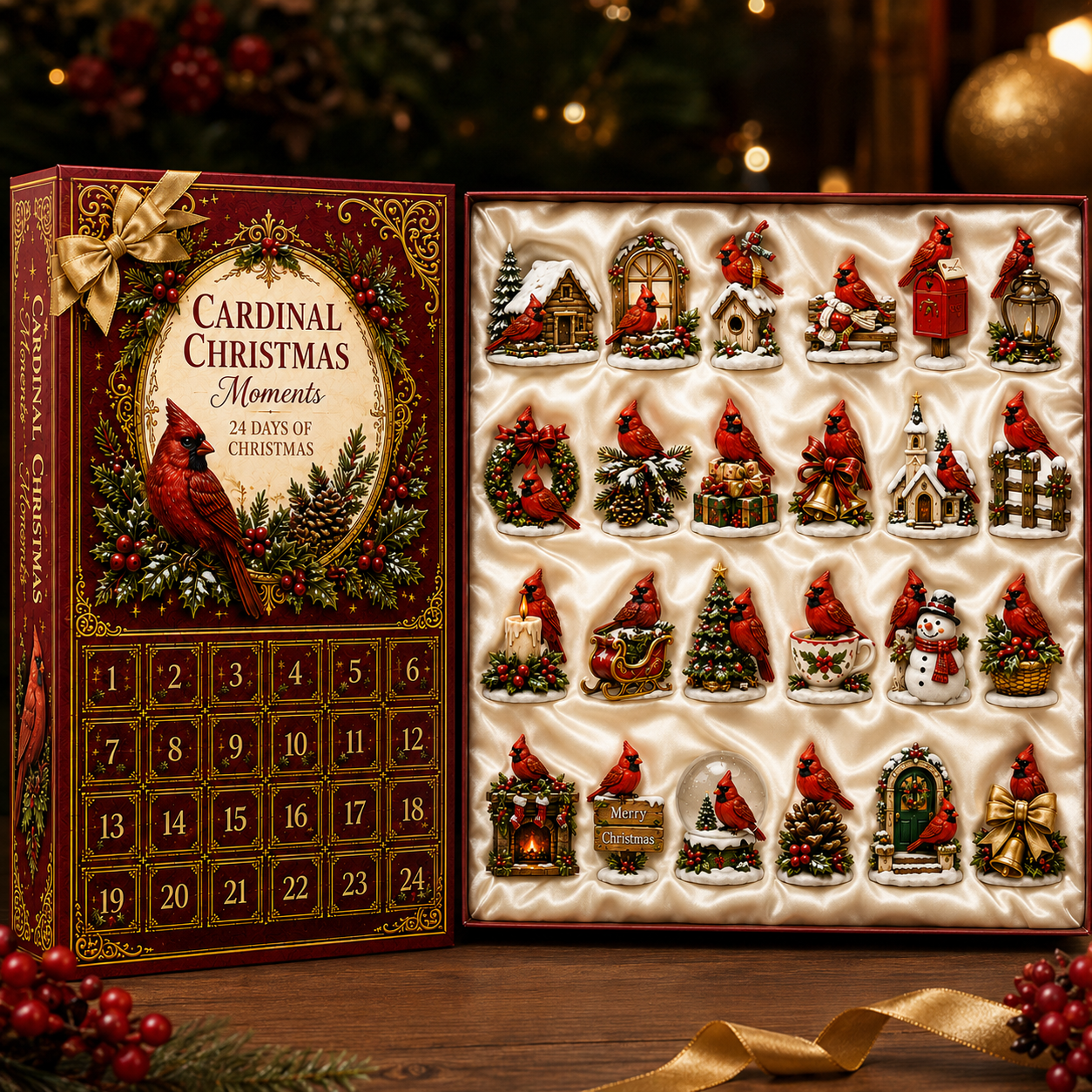 🔥Last 30 pcs✨⏰Last day 50% off🔥✨24-Day Advent Calendar - Cardinal