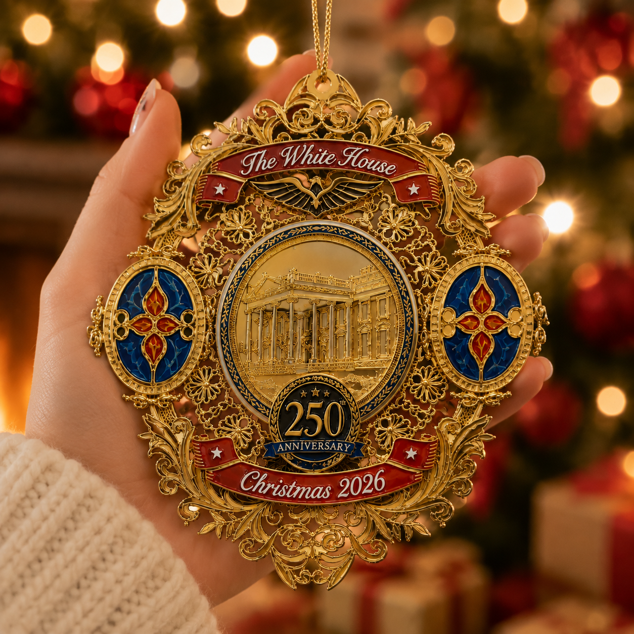 ✨White House 250th Anniversary Christmas Commemorative Ornament