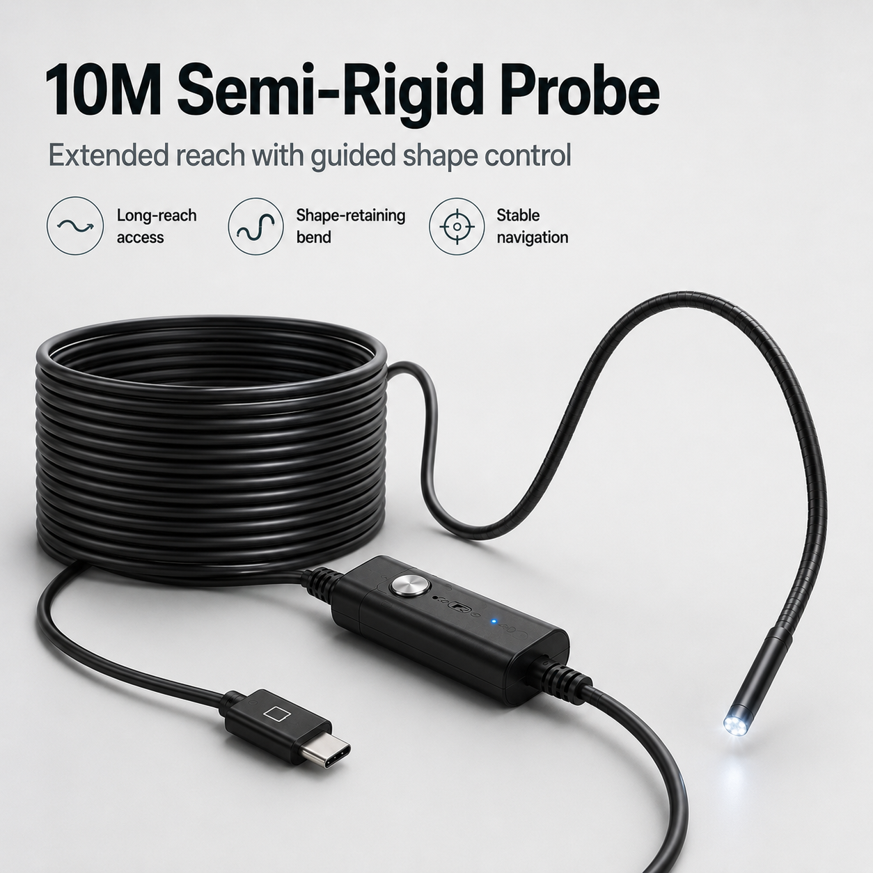 Limited -Time 50% OFF HD Endoscope Inspection Camera | 2M 5M 10M Waterproof Probe
