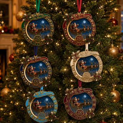 ✨250th Anniversary Edition Santa's Sleigh Scene Ornament