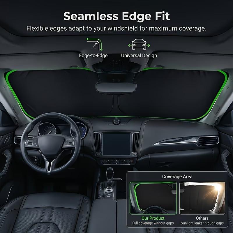 🔥LAST DAY 49% OFF☀️ Foldable Car Windshield Sun Shade | UV Block Heat Reducing Front Window Cover🚗