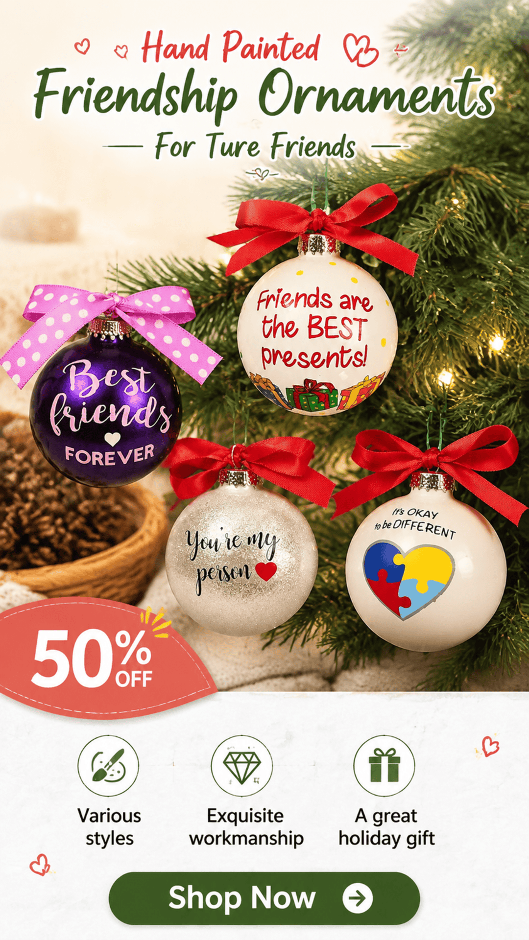 hand painted friendship ornaments for ture friends landing 02