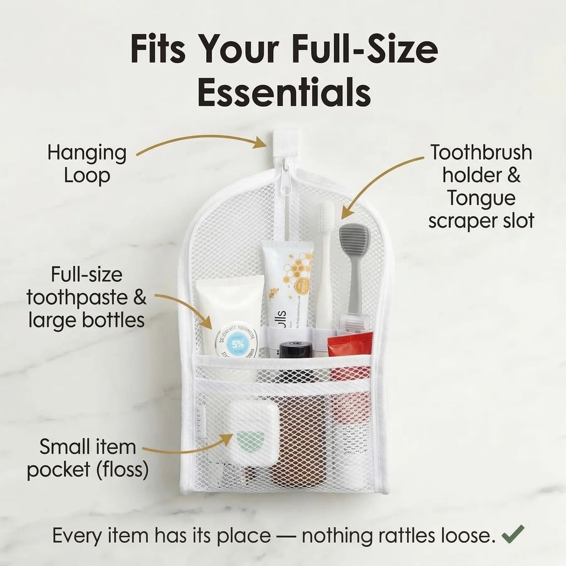 Standing Toiletry Bag, Waterproof Foldable Travel Makeup Organizer 🧳
