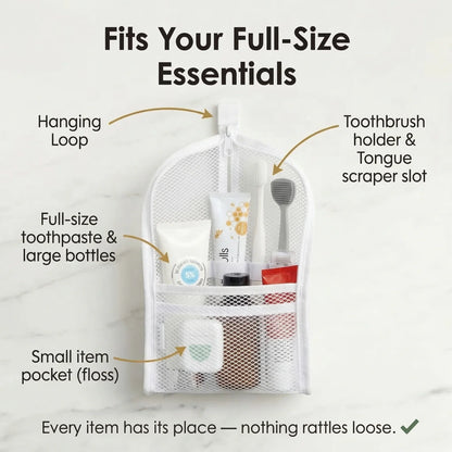 Standing Toiletry Bag, Waterproof Foldable Travel Makeup Organizer 🧳