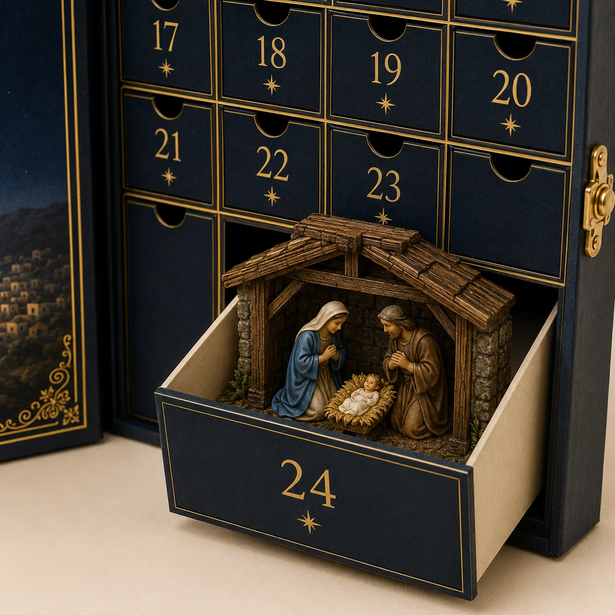 Day 24 Nativity manger scene