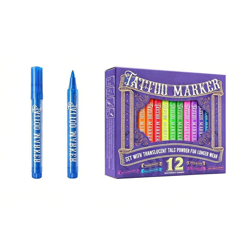 ✨ Glow Party Tattoo Pens – Neon Temporary Tattoo Markers