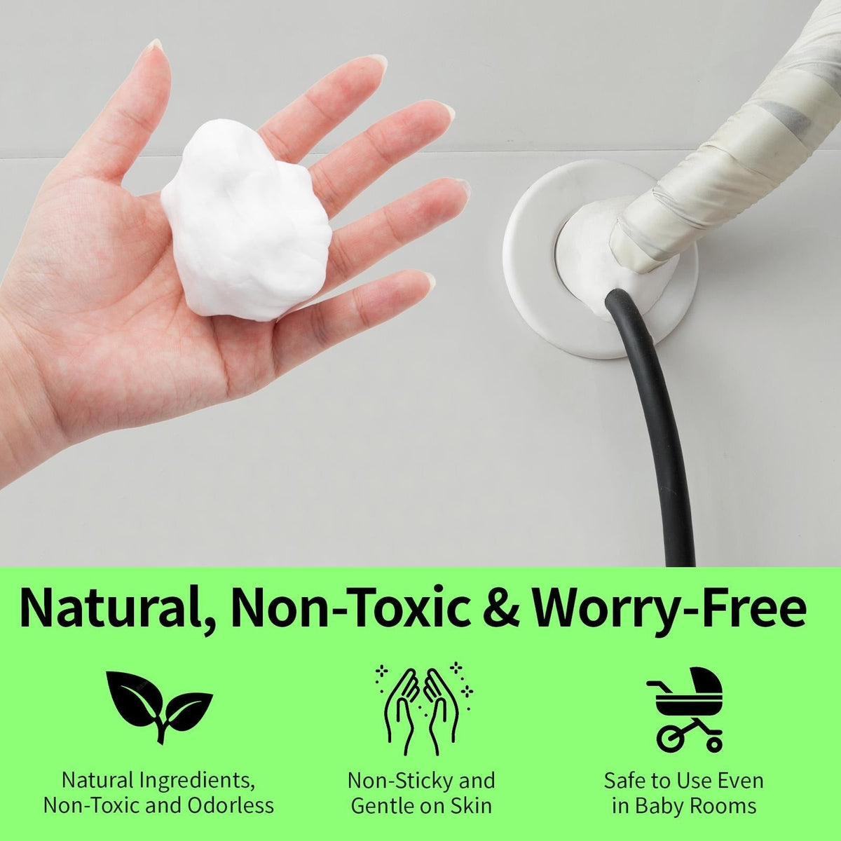 6 PCS Waterproof Seal Putty for Wall Holes & Pipe Repairs – Moldable, Fast-Curing Leak Repair