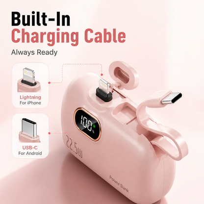 🔋 50% OFF Mini Power Bank – Pocket-Sized 22.5W Fast Charger for Everyday Power