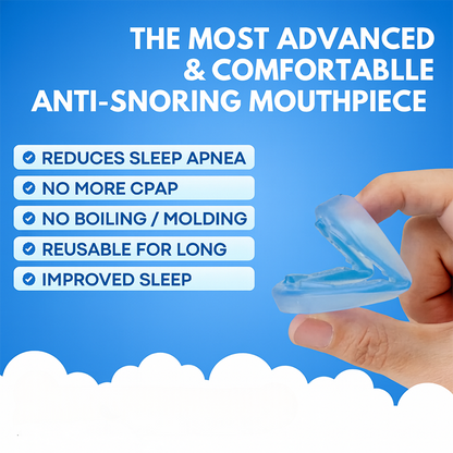 Universal Anti-Snoring Mouthpiece - Adjustable Comfort Fit for Better Sleep 😴