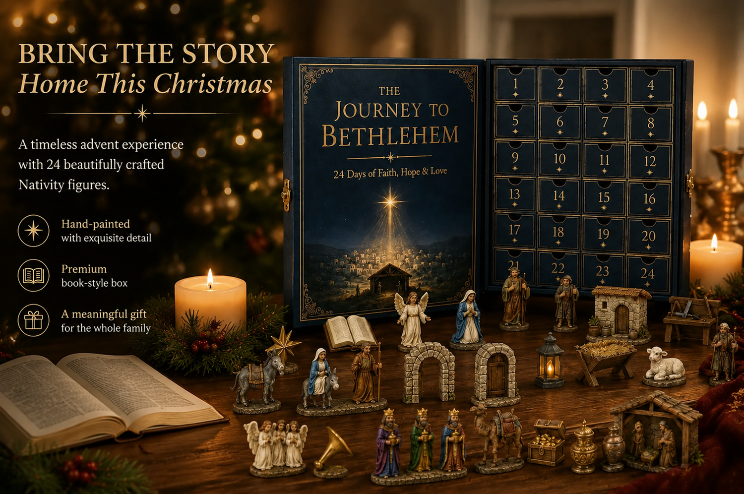 Journey to Bethlehem Christian Nativity Advent Calendar