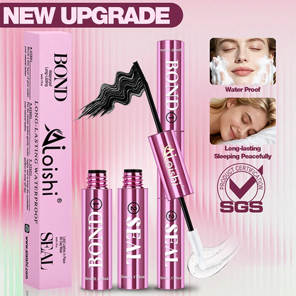 2 in 1 Bond & Seal Eyelash Adhesive, Black/White Waterproof Gentle Lightweight Strong Hold Glue🖤🤍