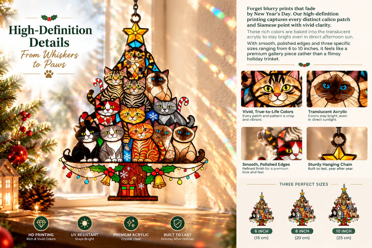 cat christmas tree suncatcher a purr fect gift for cat lovers landing 08