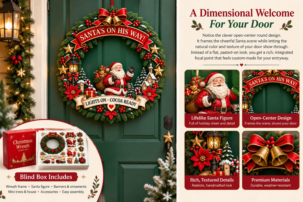 santa christmas wooden door hanger landing 05