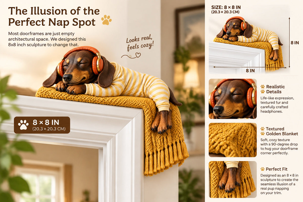 sleeping dachshund topper landing 05