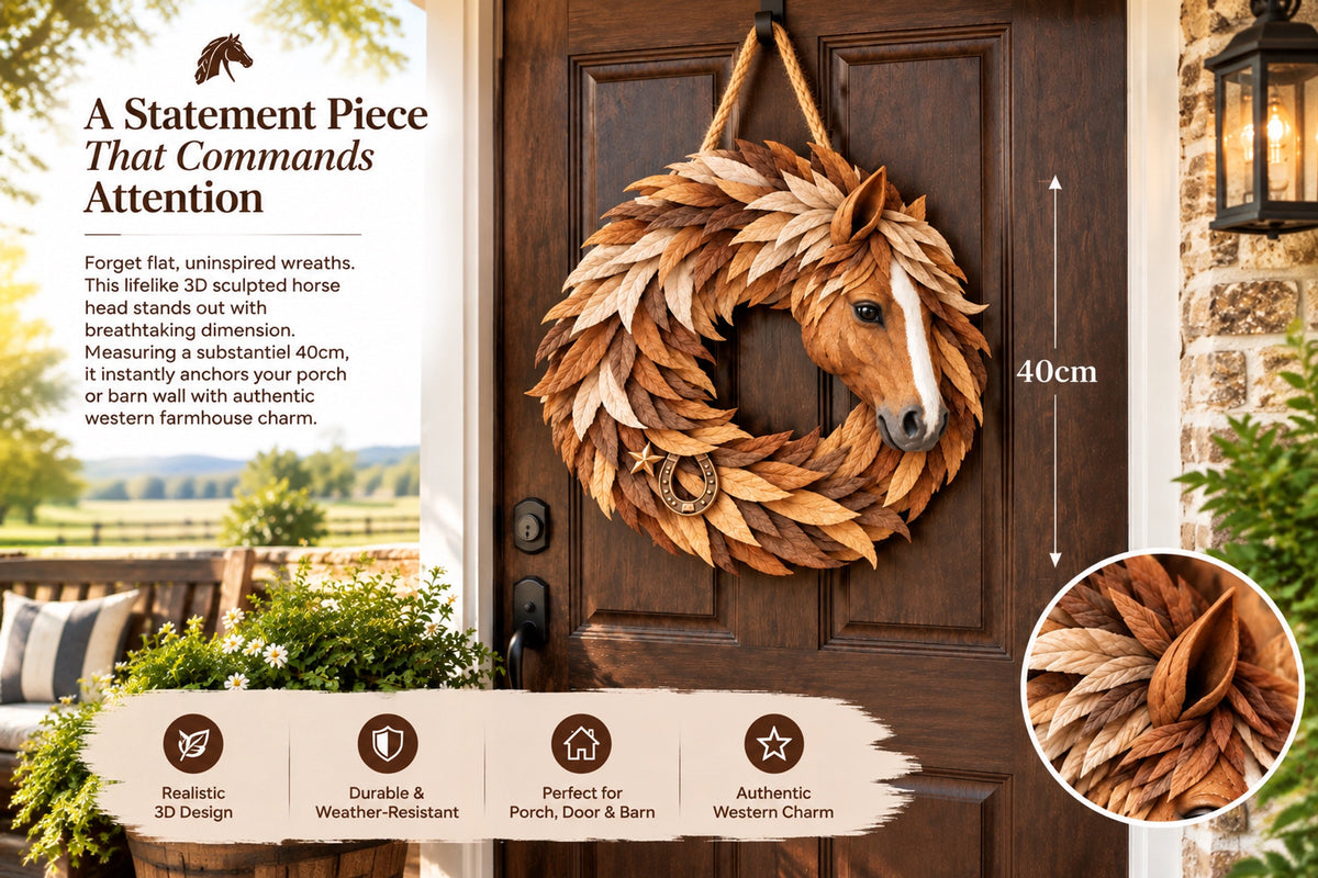 horse head wreath with horseshoe star landing 05