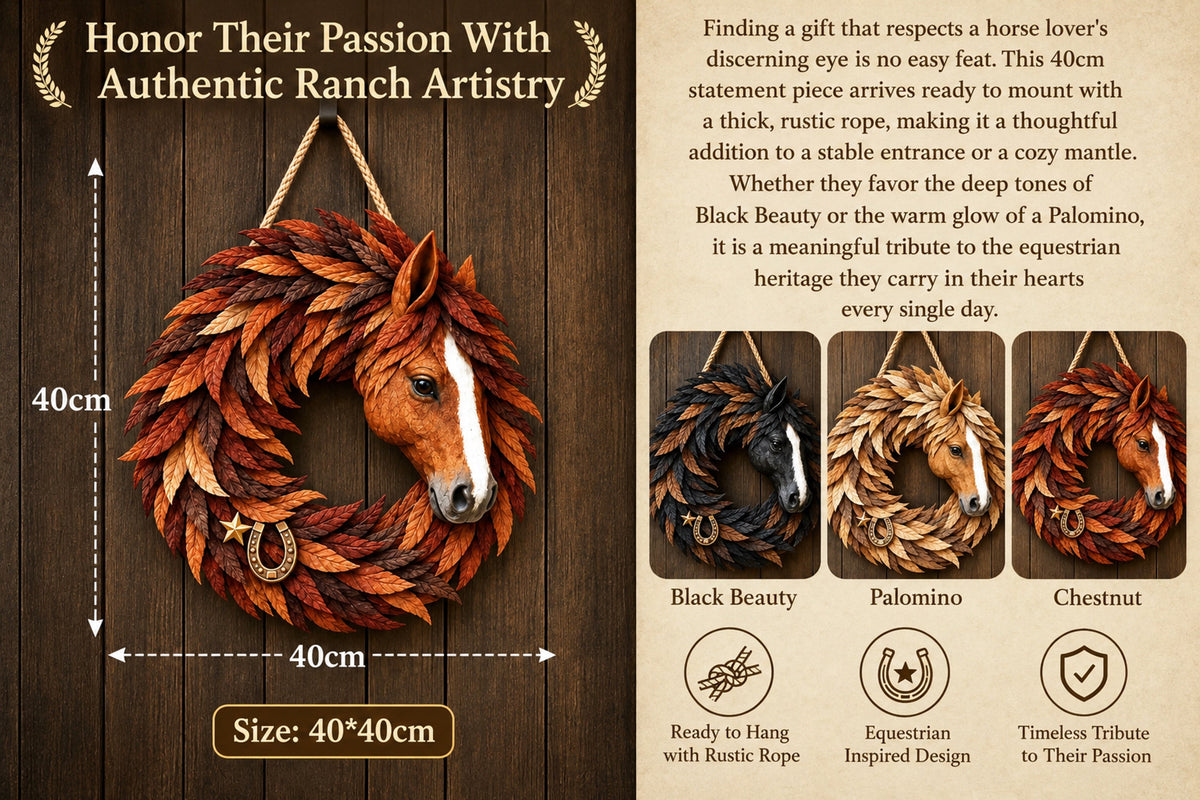 horse head wreath with horseshoe star landing 08