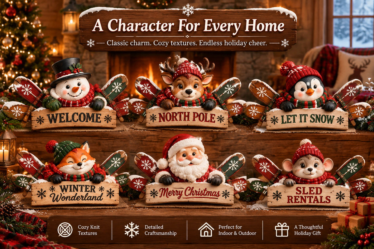 rustic winter mountain cabin door frame decor landing 06