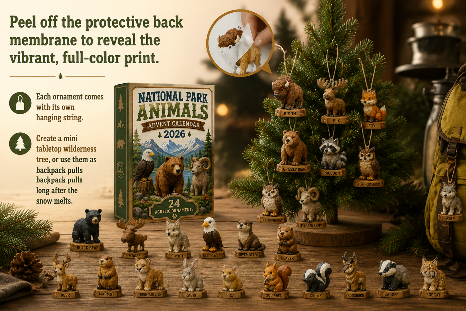 national park adorable animals advent calendar 2026 landing 07