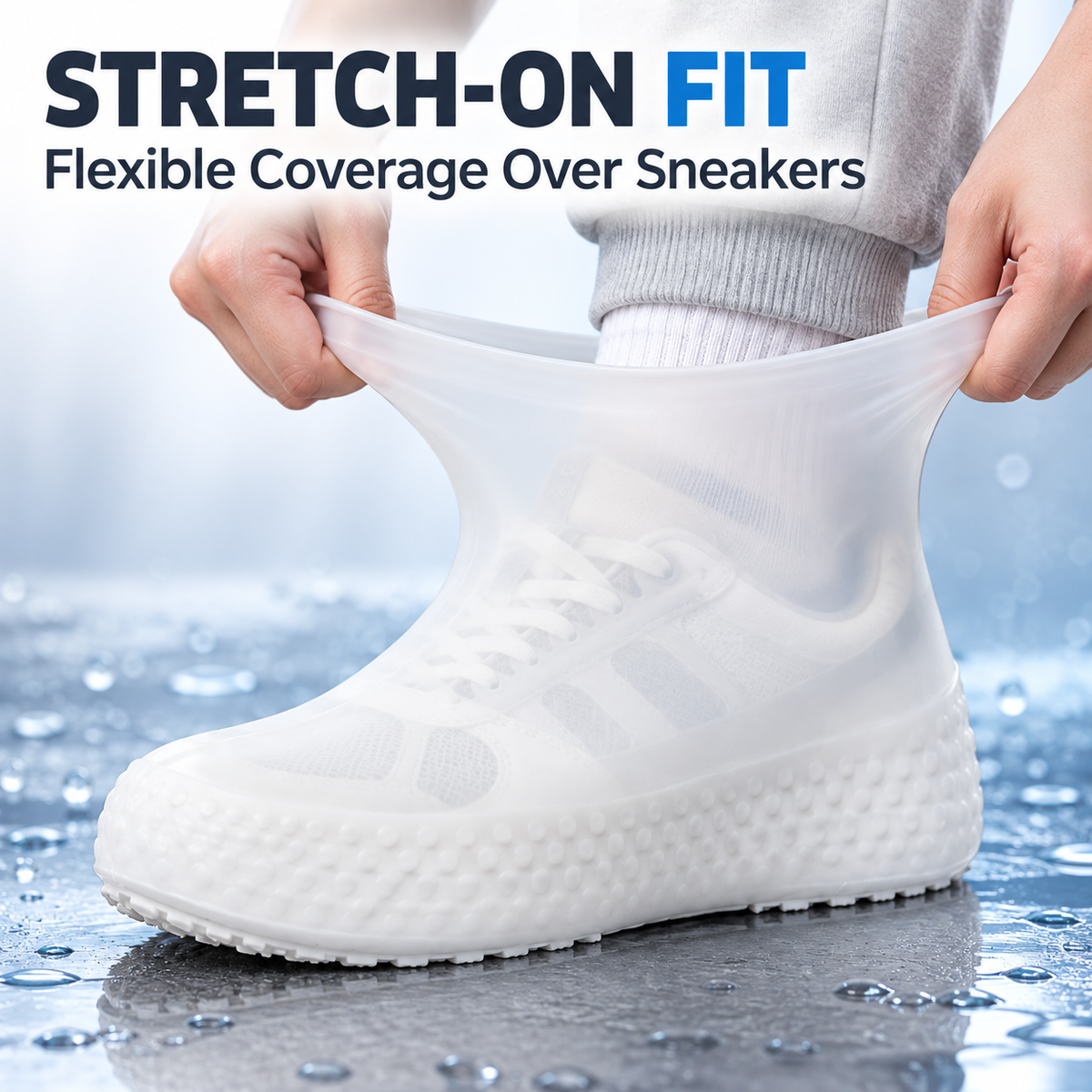 🌧️🥾 Buy 1 Get 1 Free – Outdoor Reusable Latex Rain Boot Covers | Waterproof & Durable ✨✨