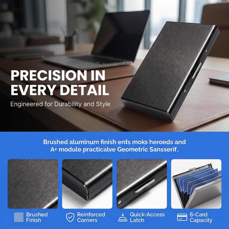rfid blocking metal card holder ultra slim stainless steel business credit card case %F0%9F%92%B3 landing 06