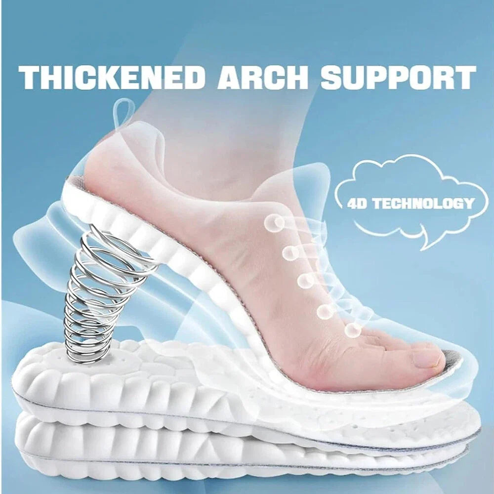 4D Cloud Insoles, Shock Absorption Foot Pads for Men Women☁️