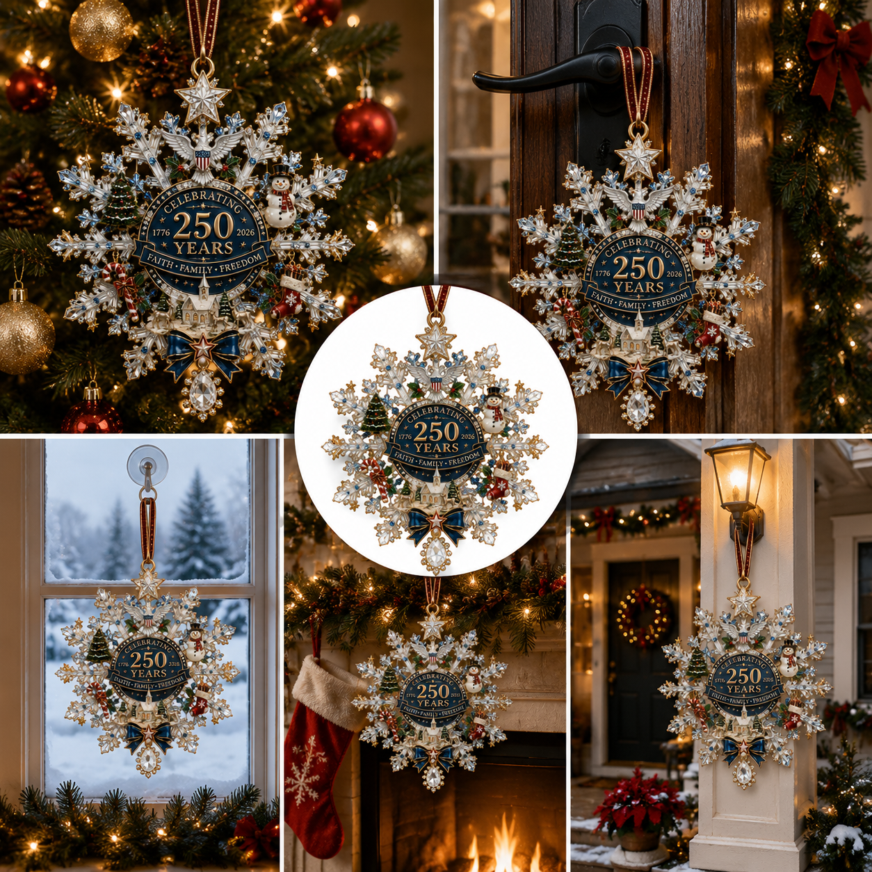 shimmering silver christmas commemorative snowflake ornamenttt landing 06
