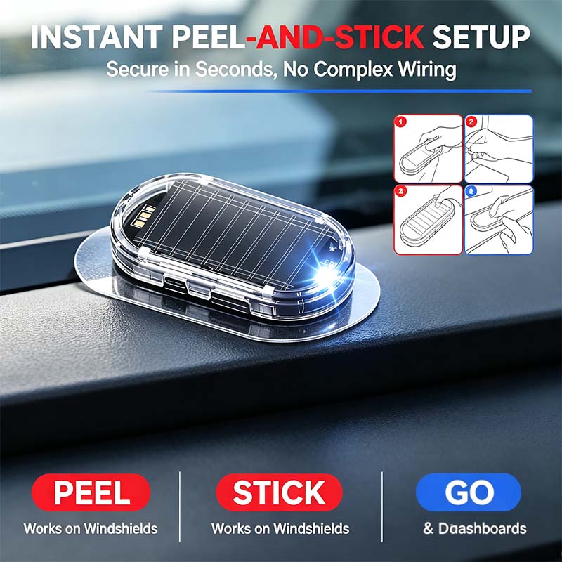 solar powered fake car alarm light auto light sensor led simulated security warning light%F0%9F%9A%A8 landing 07