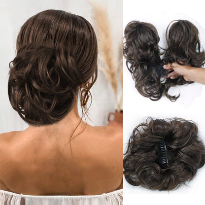 🔥50% OFF🔥Messy Side Comb Clip In Bun Hair Accessory