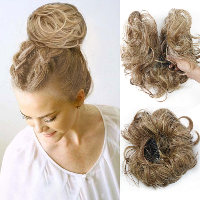 🔥50% OFF🔥Messy Side Comb Clip In Bun Hair Accessory